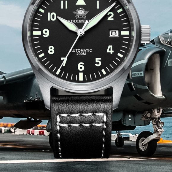 Mechanical Dive Watch For Men Leather